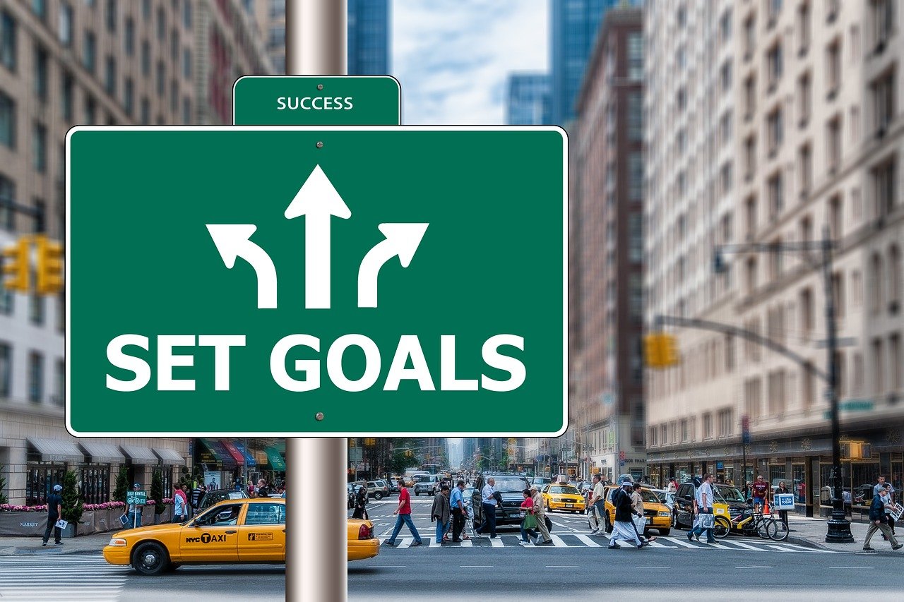 Setting Goals Sign